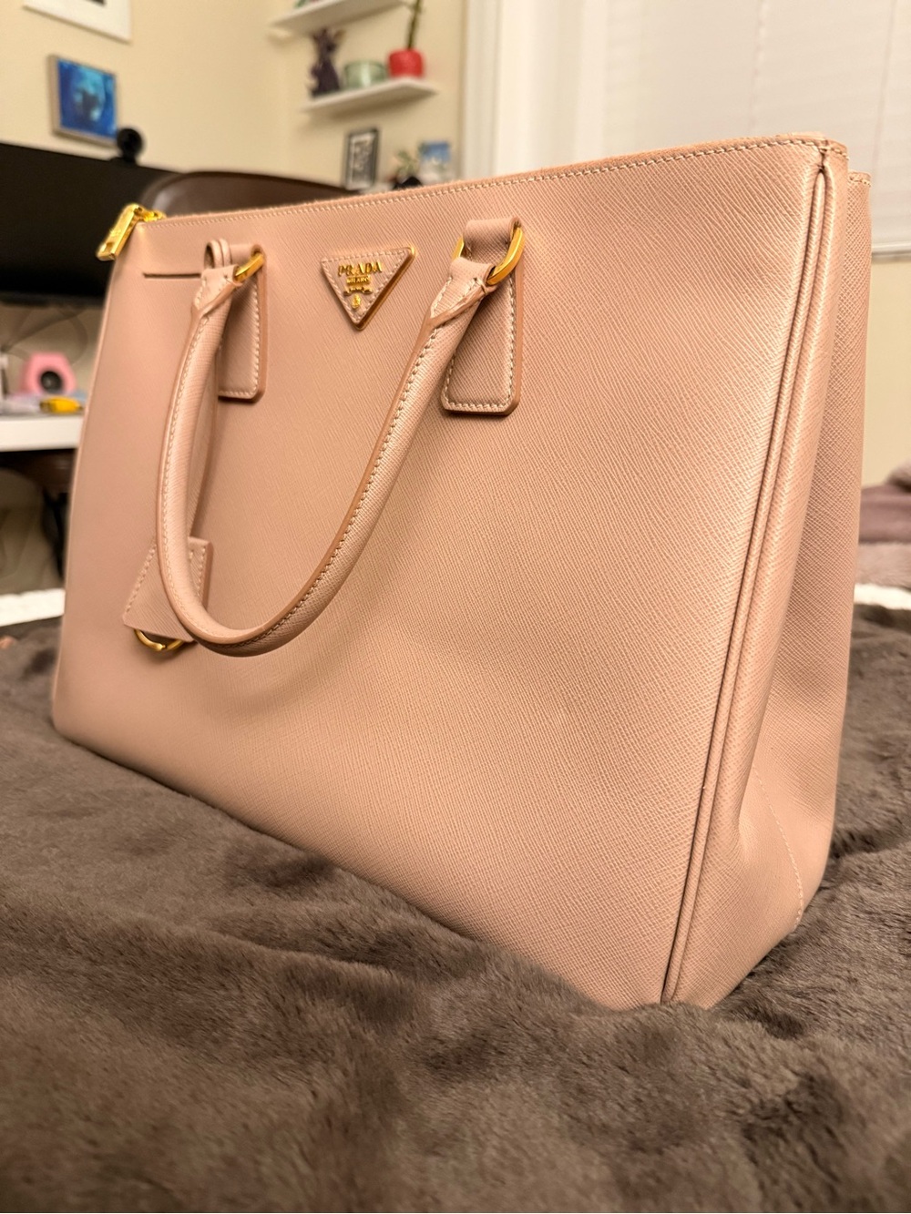 Rose Pink Prada Galleria Bag Saffiano Leather